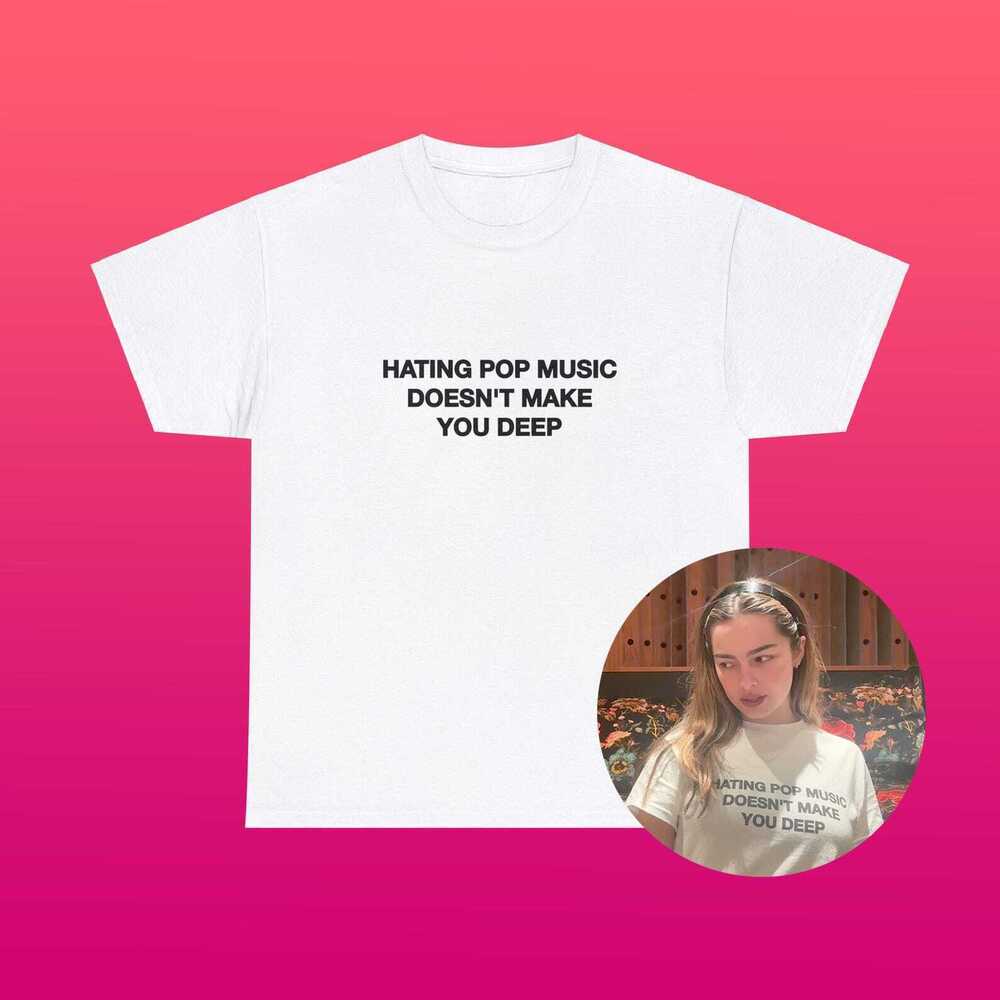 Hating Pop Music Doesn_t Make You Deep Unisex Heavy Cotton Tee